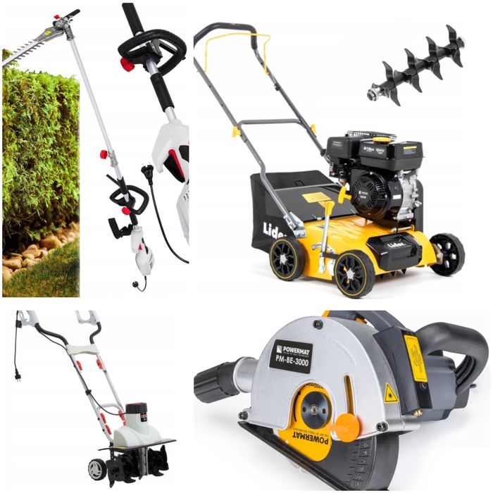 Wypożyczalnia wynajm kafara wertykulatora wiertnicy kosy spalinowej