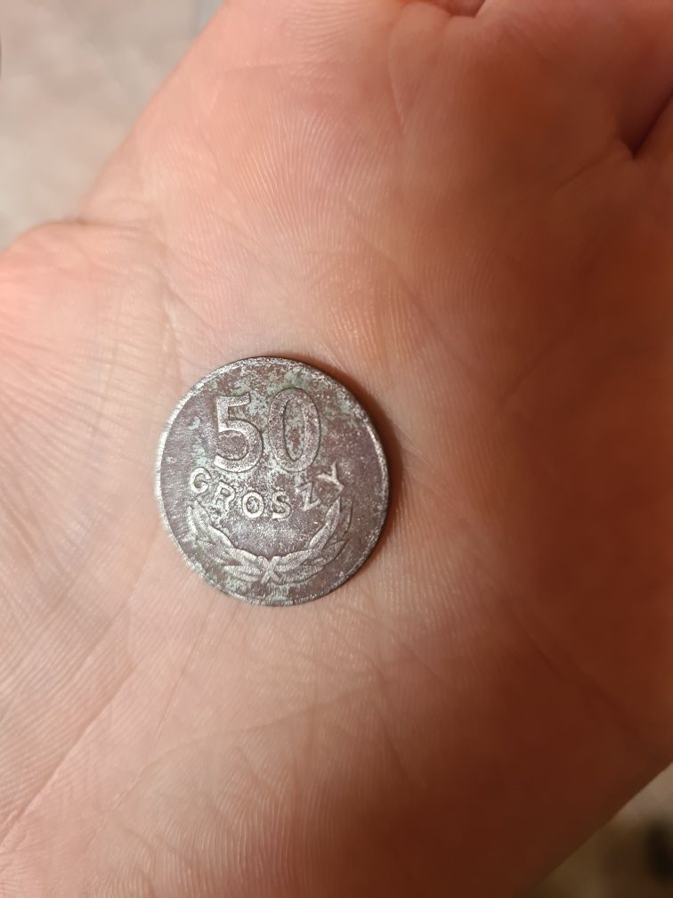 Moneta 50 groszy 1949 rok