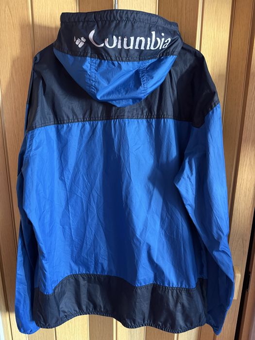 Lekka, ganatowa, niebieska kurtka przejsciowa, wiatrówka Columbia - L