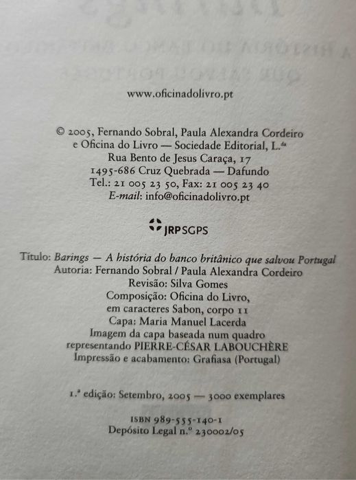 Barings - Fernando Sobral e Paula A. Cordeiro