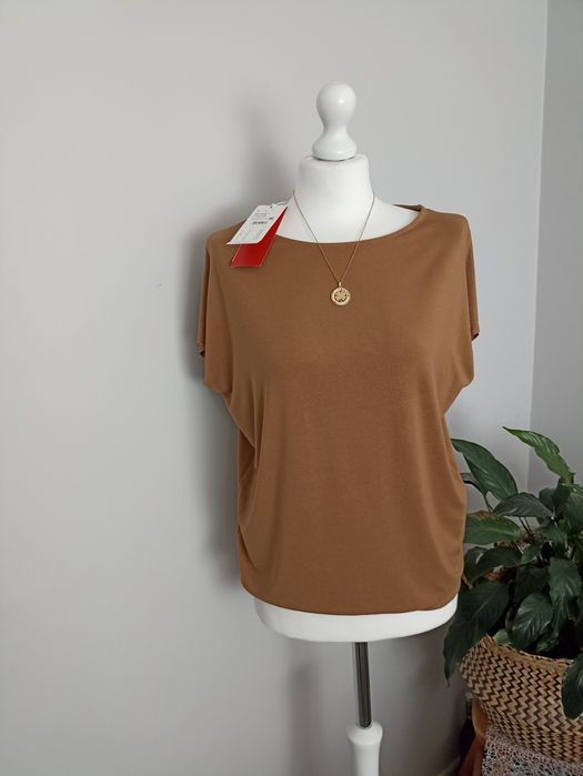 T-shirt/bluzka brązowa s.Oliver roz.S/M-over
