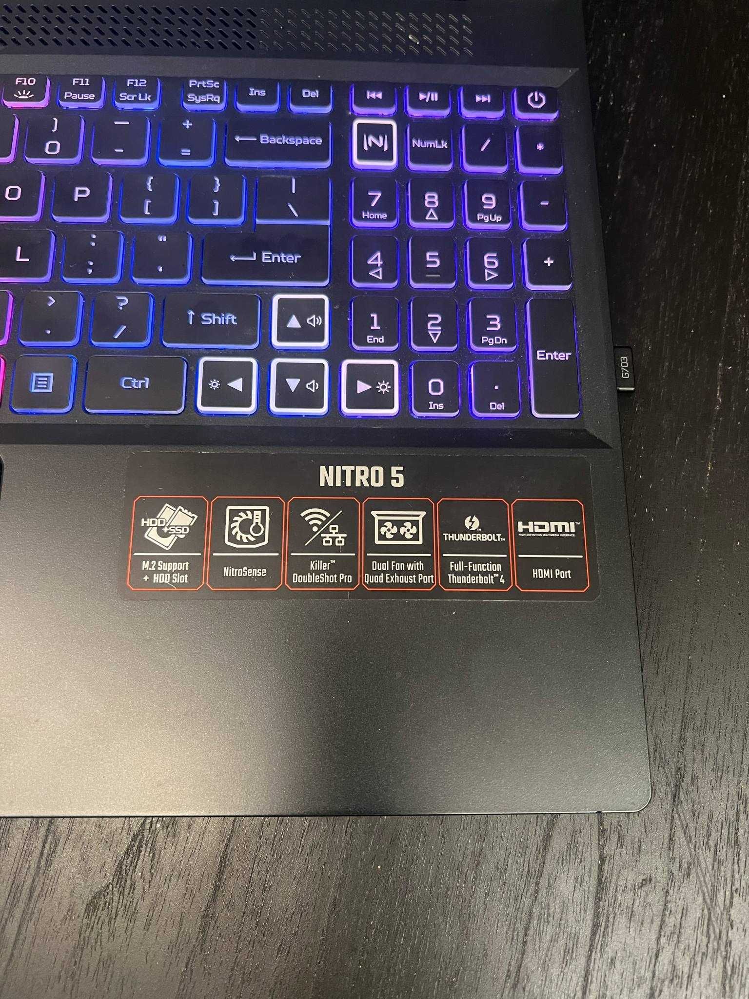 Acer Nitro 5 i7-12700H rtx 3070ti 165 Hz
