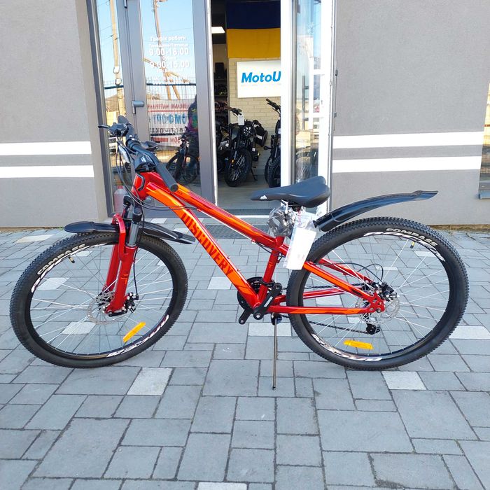 Велосипед ST 26" Discovery TREK DD FR рама-13" червоний, крила