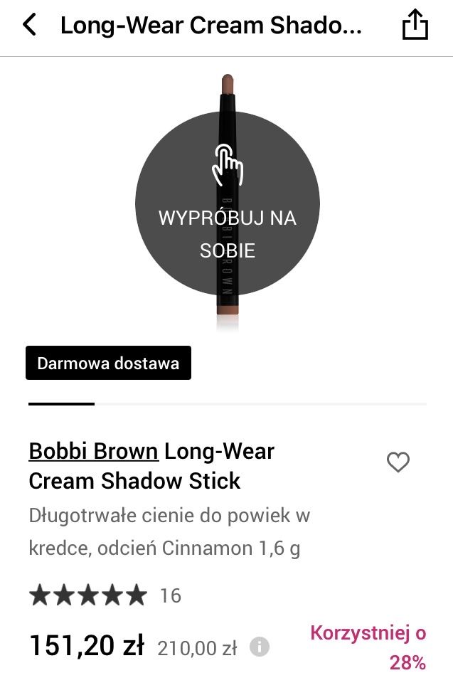 Bobbi Brown cien w kredce Soft Bronze