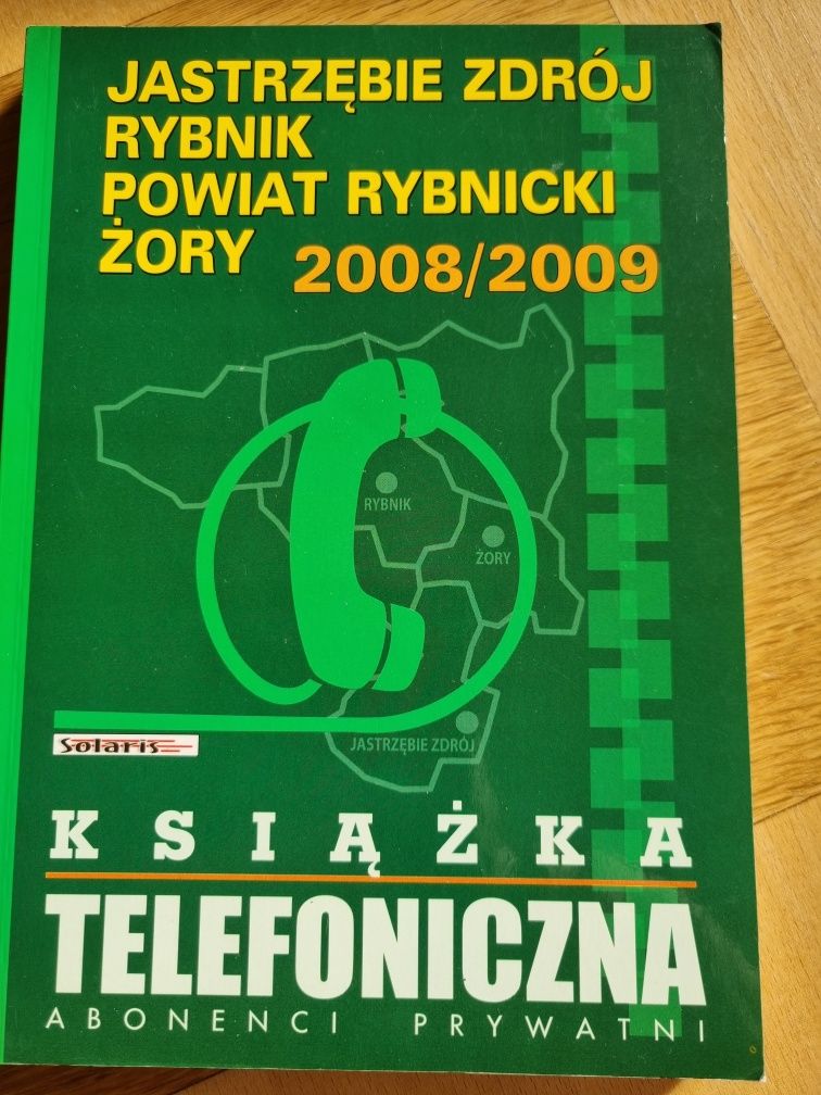 Książka telefoniczna miasta śląskie 2008-9.