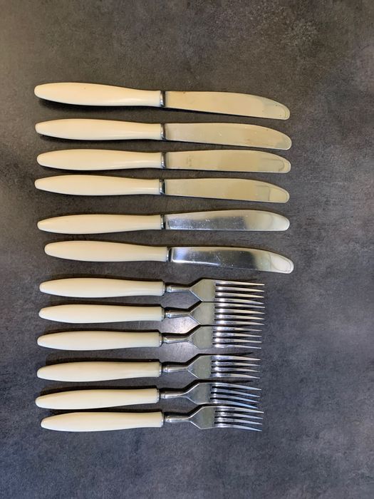 Radzieckie kute sztućce bakelit HEPX