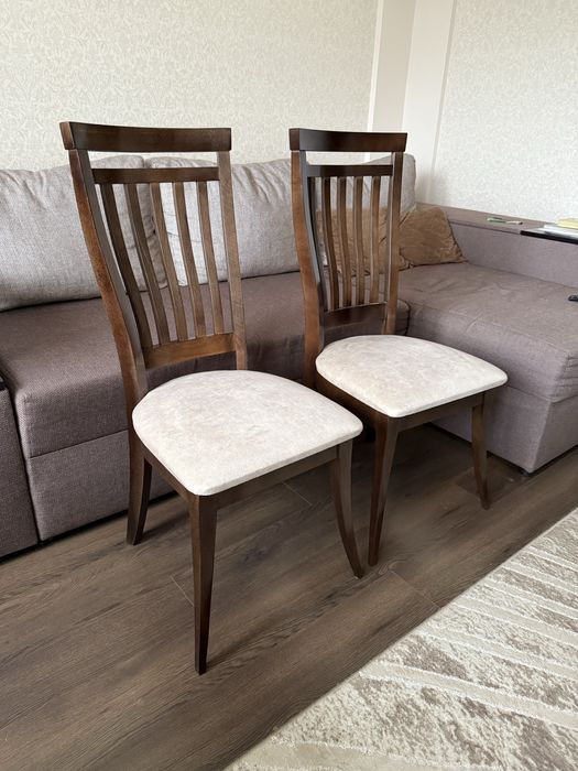 Деревʼяні крісла 2 шт – НОВІ стільці