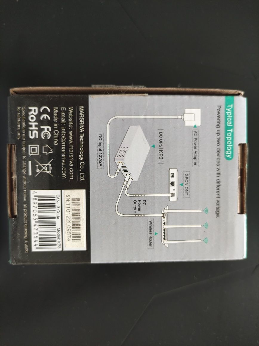Mini ups (ибп) для роутера, камеры