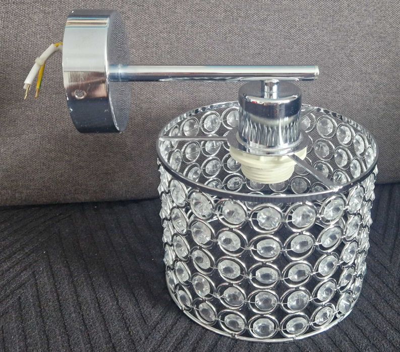 Stylowa lampa sufitowa + kinkiet – elegancja z nutą glamour!