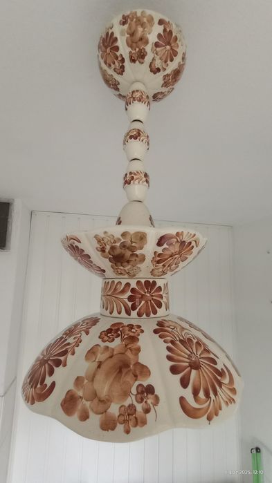 Lampa sufitowa z fajansu Włocławek