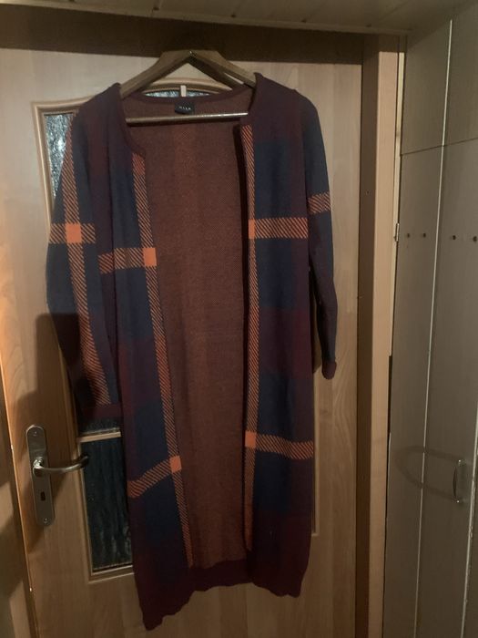 Kardigan  bez zapięcia bardzo dlugi  , dl 108 cm, szer.44 pachy, Vila