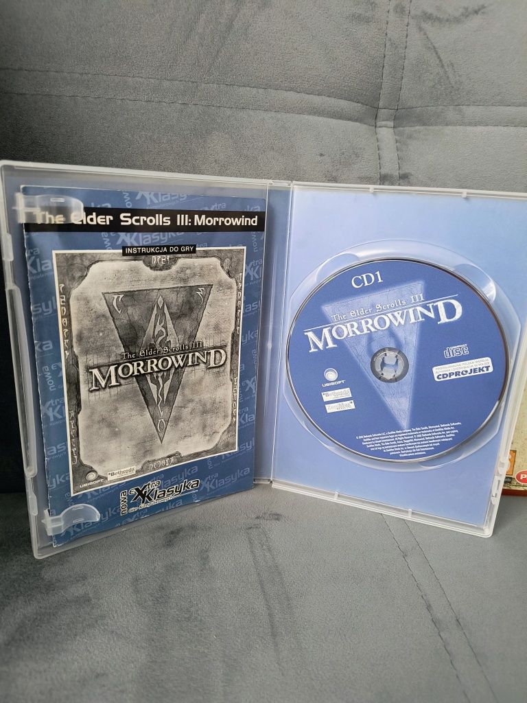 Zestaw dwie gry PC Elder scrolls IV Oblivion, Morrowind III