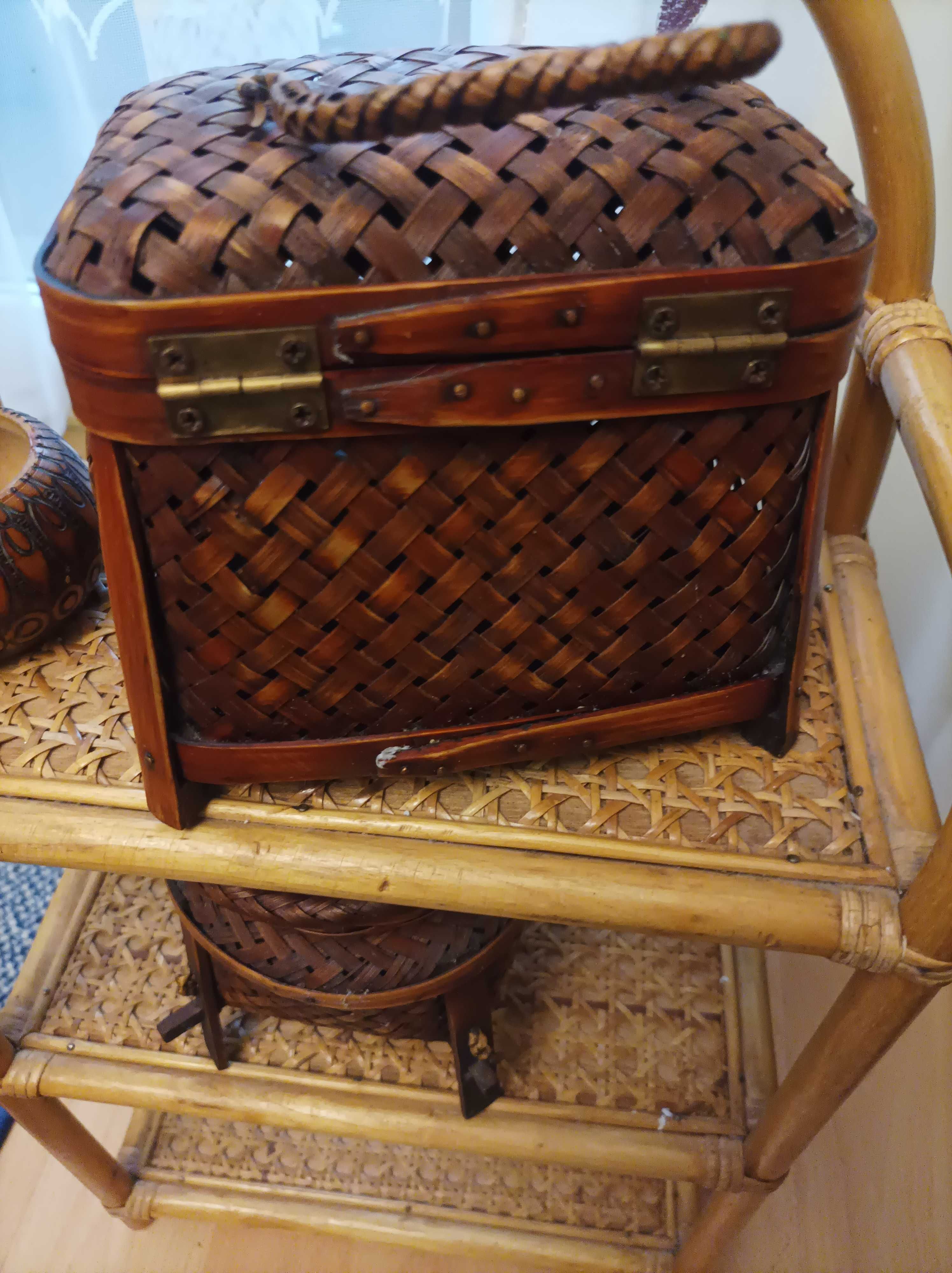 Asian vintage rattan - zestaw