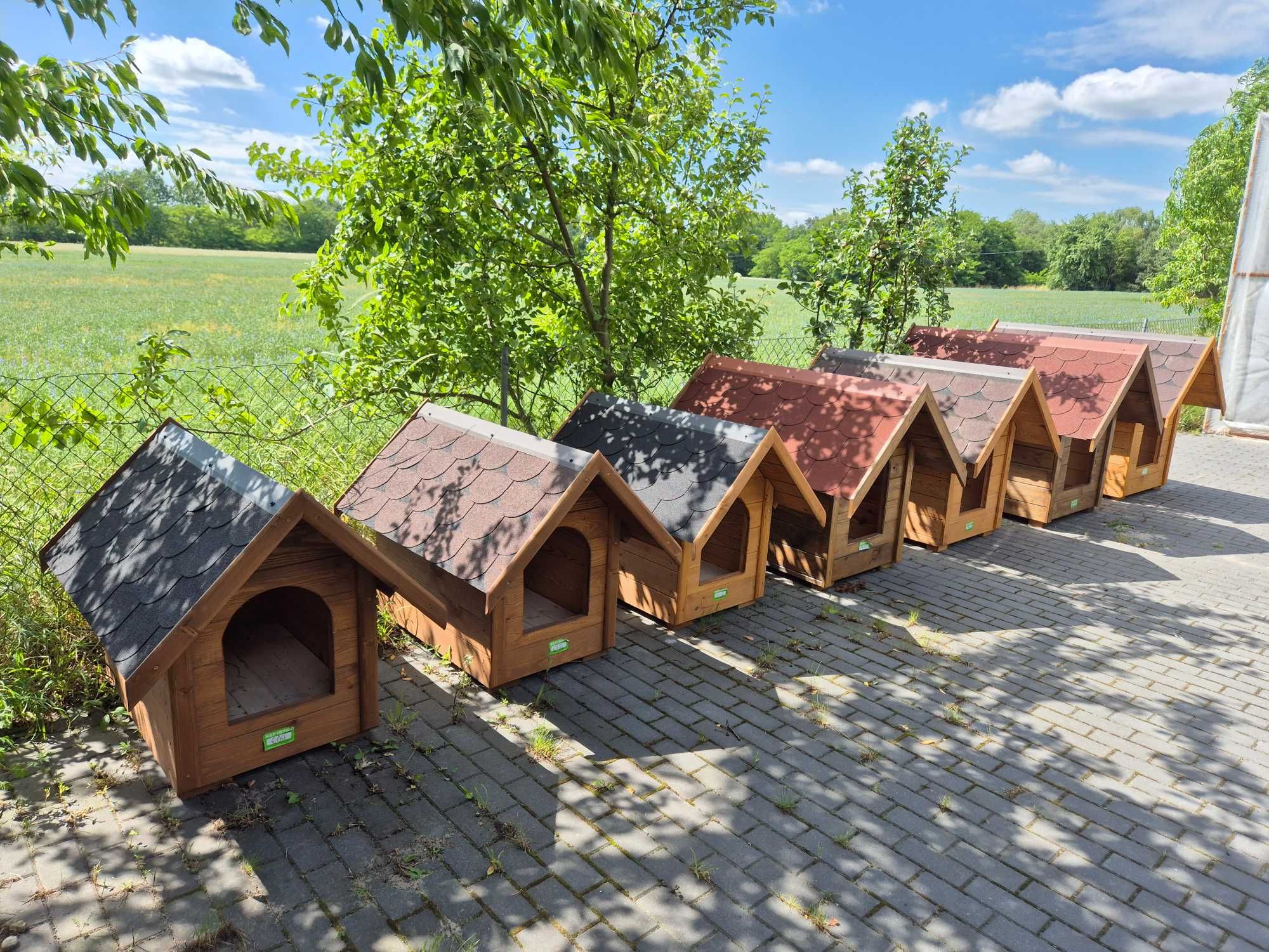 Drewniane budy dla psów – 5 rozmiarów, solidne i ocieplane