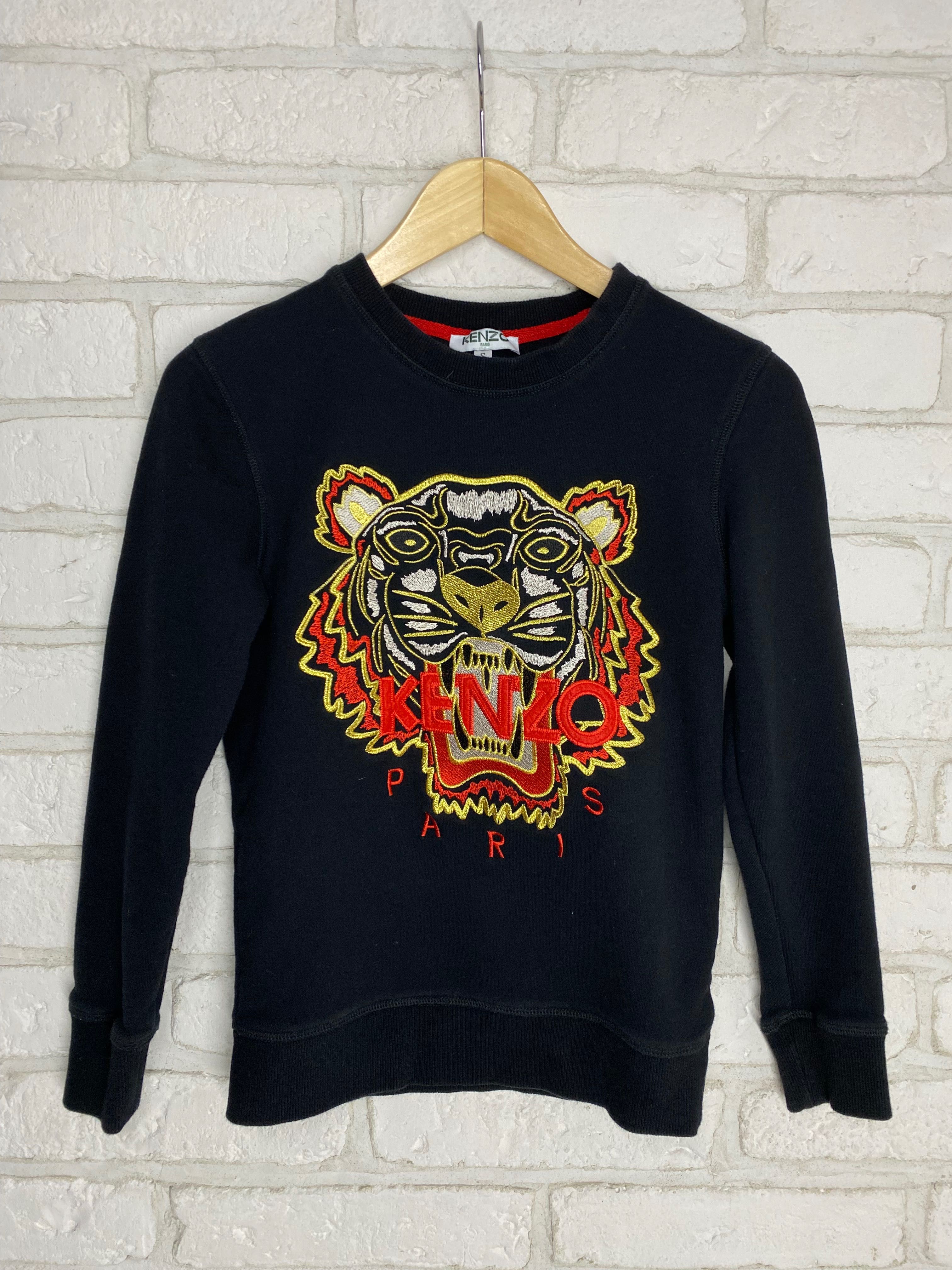 Bluza bez kaptura kenzo; crewneck haft