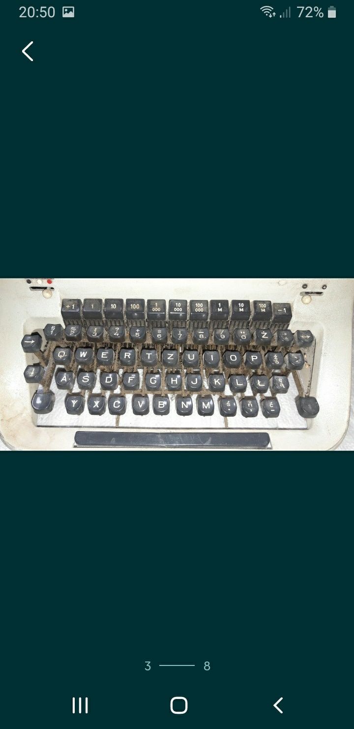 Maszyna do pisania ŁUCZNIK vintage