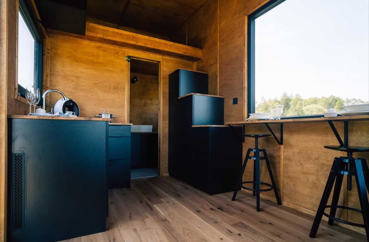 Całoroczny mobilny domek holenderski Tiny House pod klucz, do odbioru
