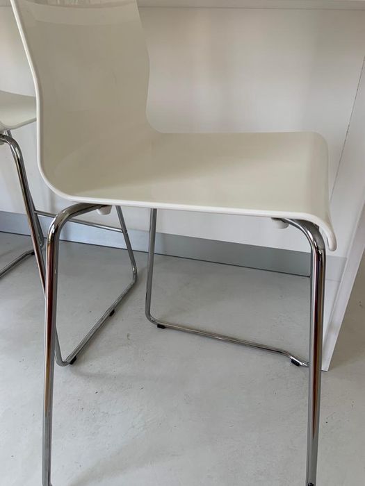 Cadeiras  GLENN  alto branco 66cm