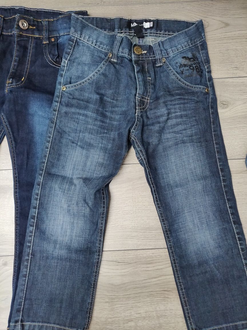 Zestaw jeansów chłopięcych na 128 cm