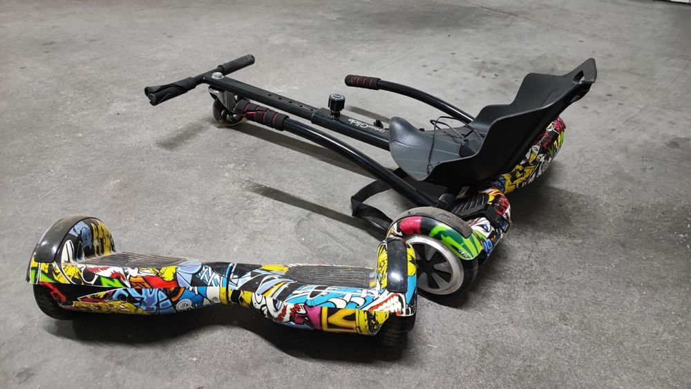 2 hoverboards com kart