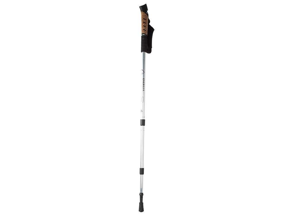 2xKij nordic walking z korkową rączką kolor srebrny