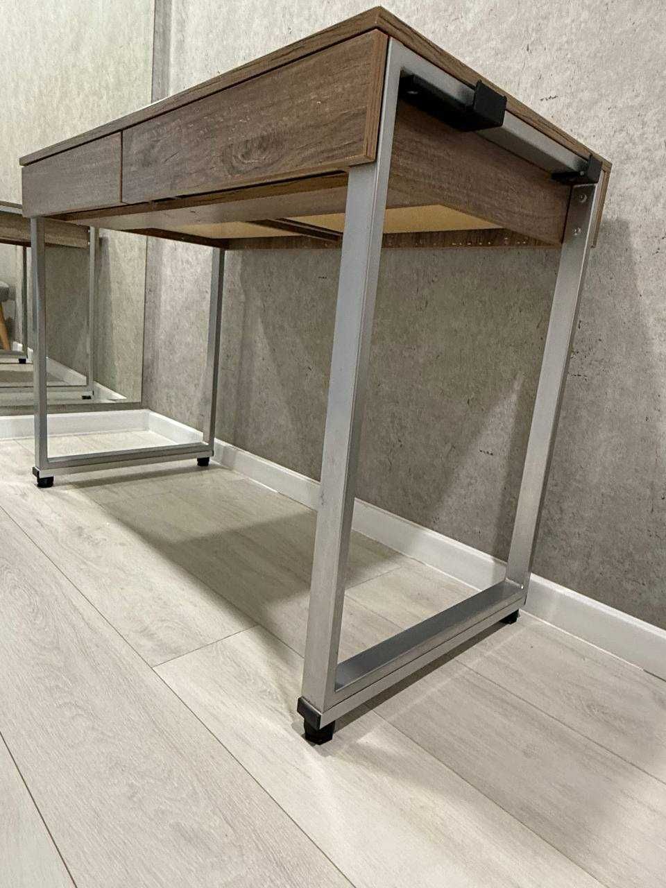 Письмовий стіл Loft Design L-11 Дуб Палена каркас хром