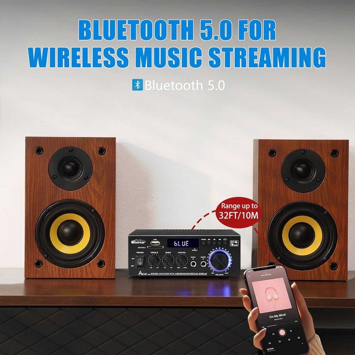 Wzmacniacz HiFi – WOOPKER AK45 Pro wzmacniacz HiFi Stereo 500 W