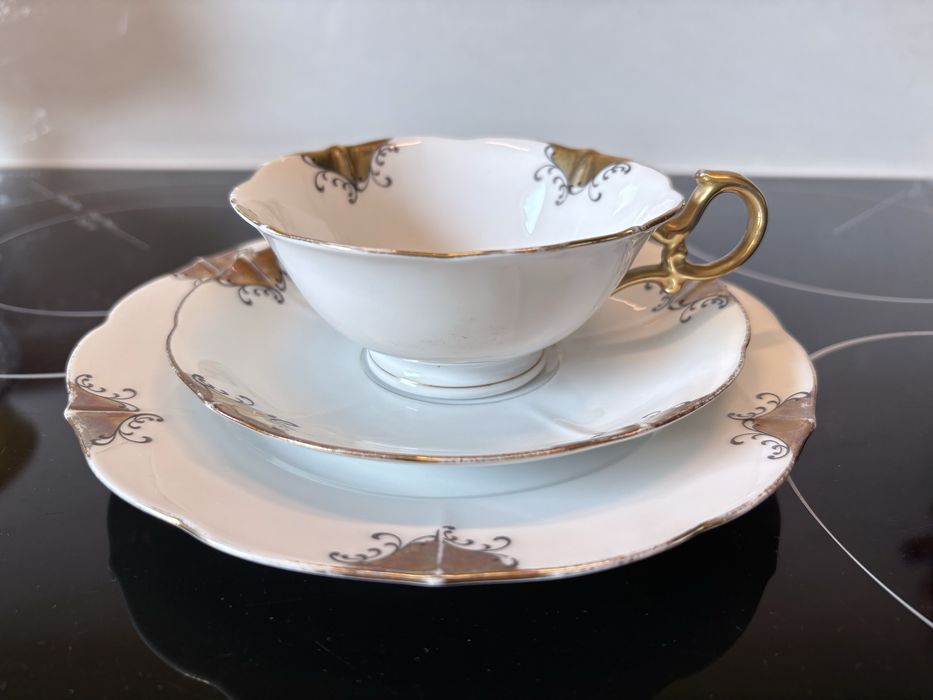 Trio śniadaniowe art deco Striegau