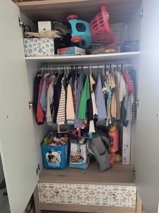 Szafa z komoda dziecięca