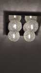 Lampa plafon srebrny i kinkiety komplet