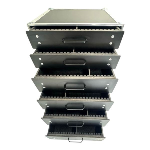 Rack mikrofoniarka - szuflady 6x szuflada + stół