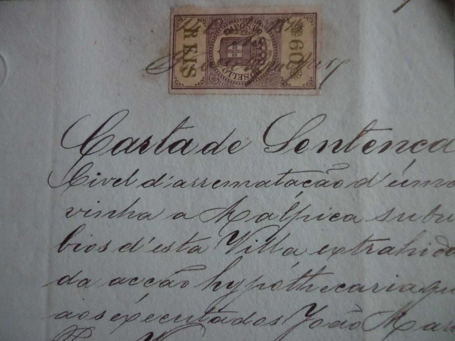 Documento Selado :  Carta de Sentença , Ano  1874