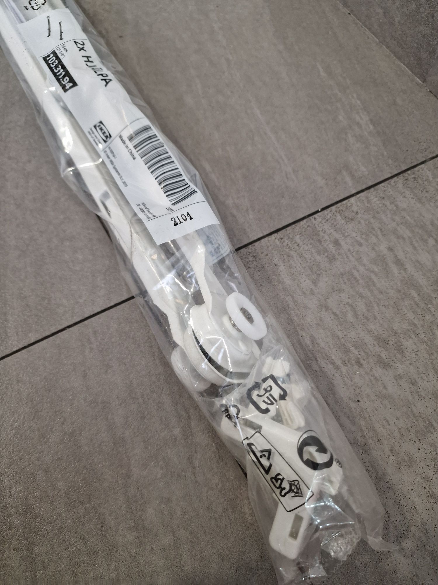 IKEA HJALPA wysuwana szyna na KOSZE 55cm 2 szt. para 103.311.94