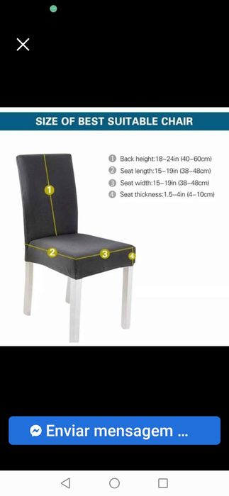 Capas de cadeiras