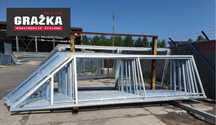 Brama przesuwna RAMA 6m x 1,52m ocynk PRODUCENT