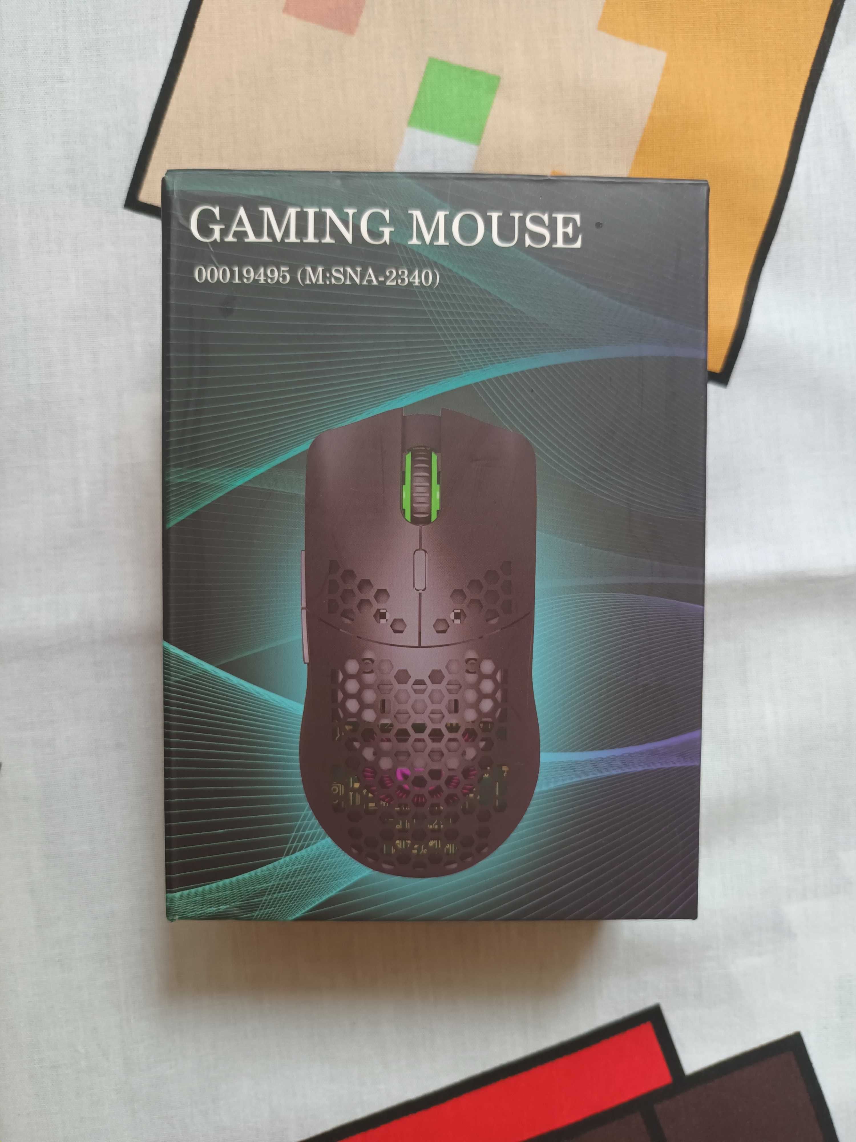 Nowa myszka Gamingowa bezprzewodowa kolorowe światełka Gamer