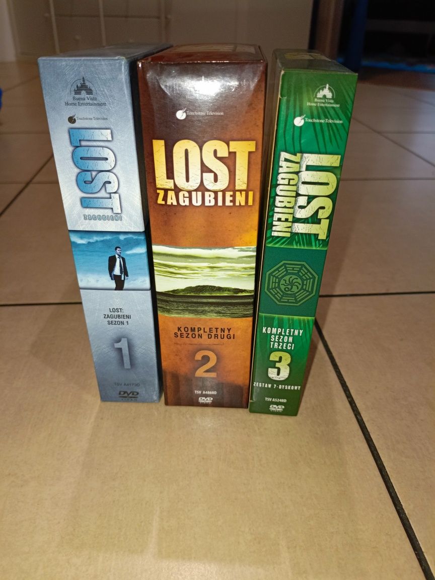 Lost zagubieni 1,2,3 sezon 3 sezony DVD