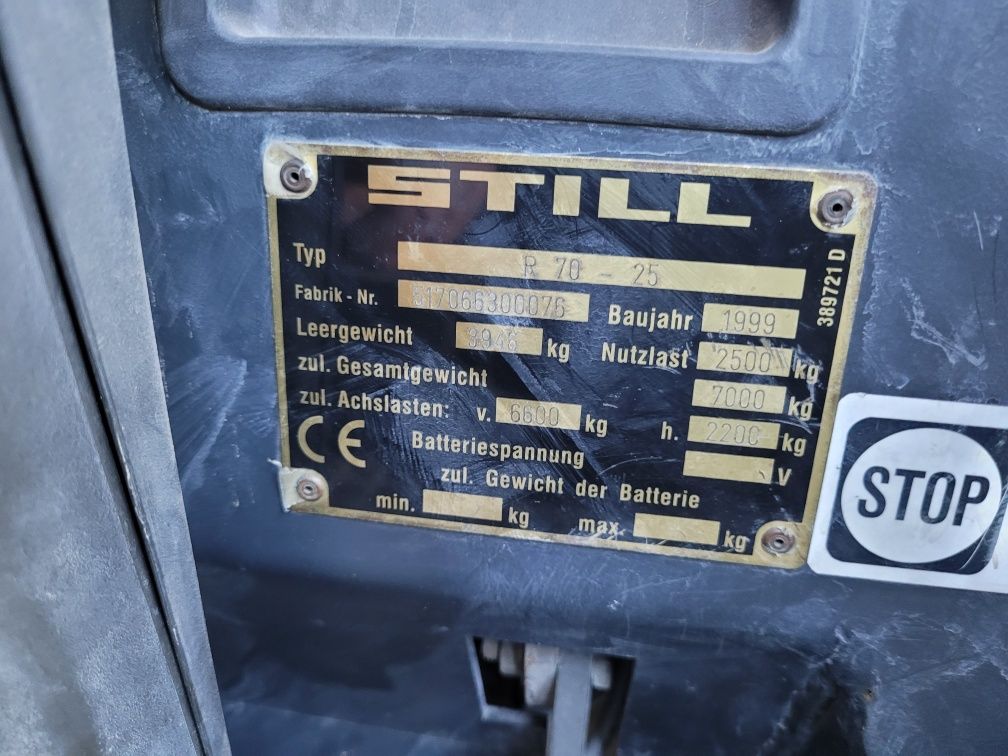 Wozek widlowy still 70 25