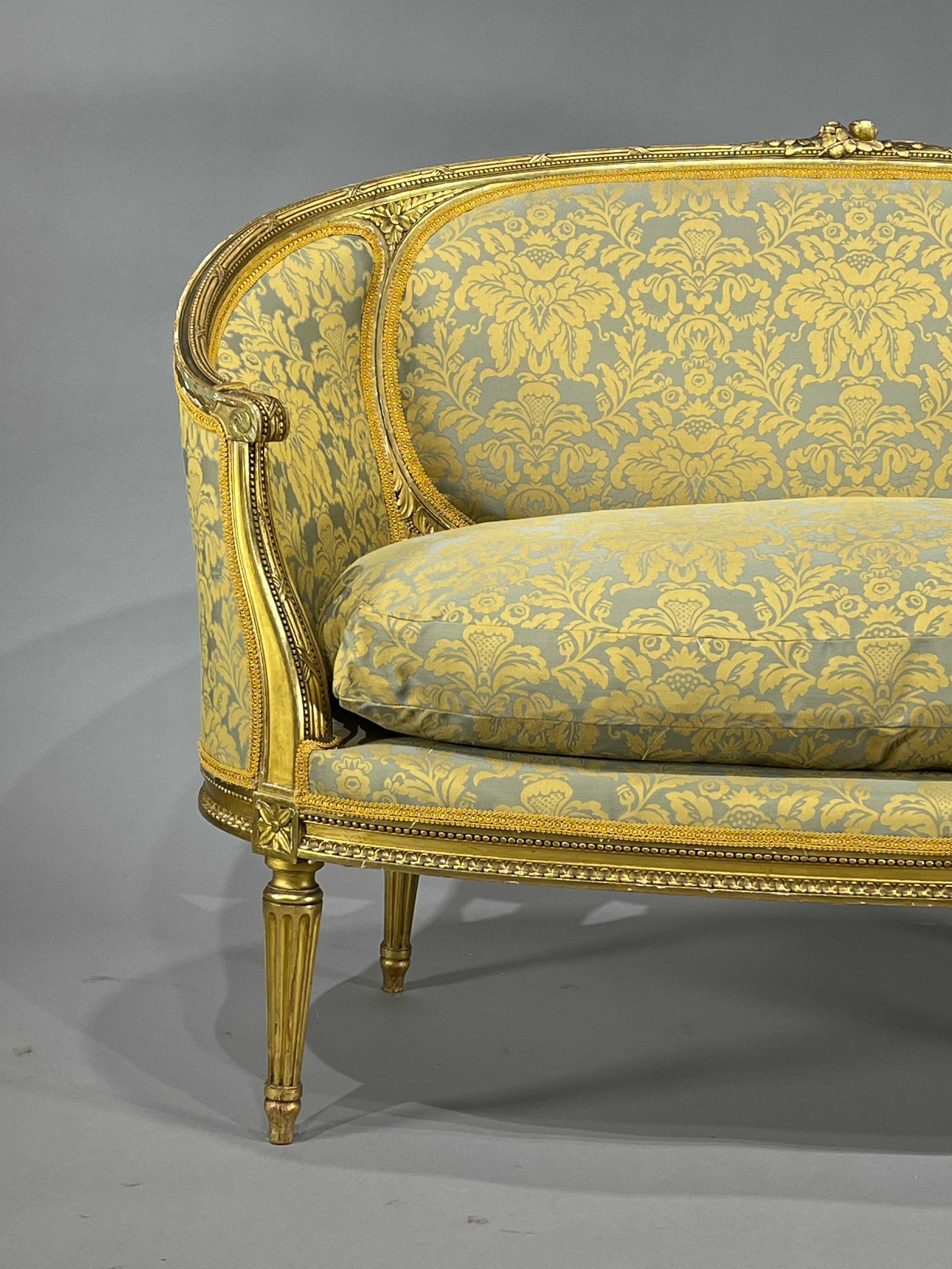 Sofa Bergere w  stylu  Ludwik.XVI Francja