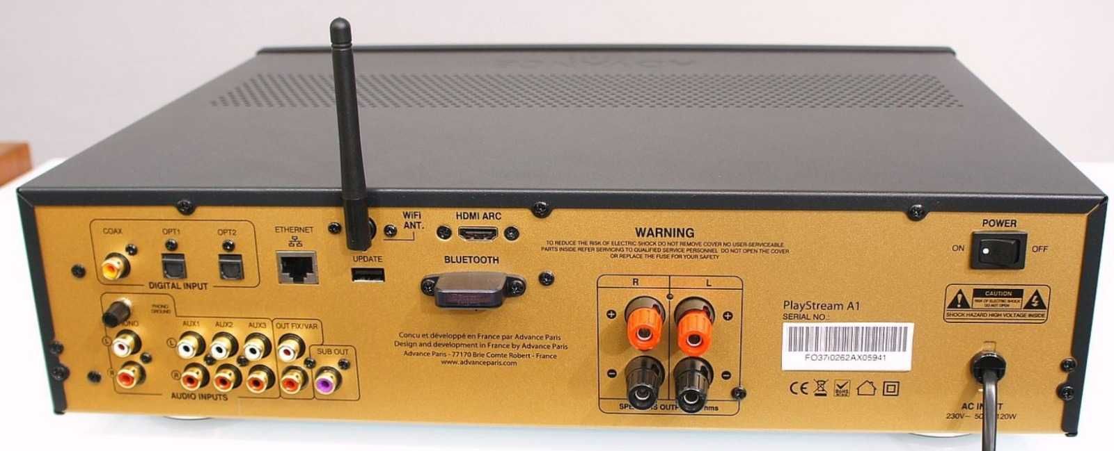 Advance Paris Playstream A1 sieciowy amplituner stereo WiFi B-T DAC