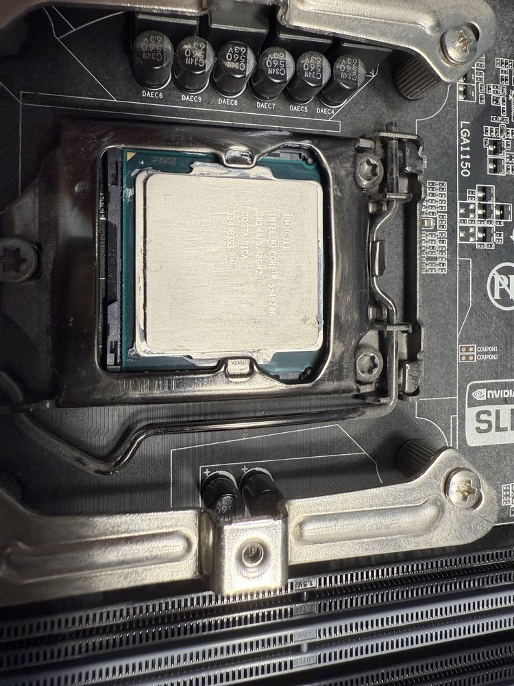 Материнка, кулер, озу, gigabyte, intel, kingston ,