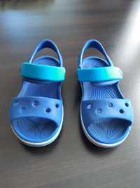 Buty sandały r.C8 24-25 niebieskie na lato crocs