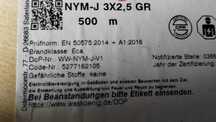 Przewód kabel NYM-J 3x2,5 okrągły 500m