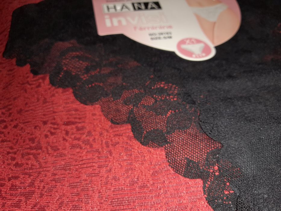 Majtki delikatna koronka Czarna s/m