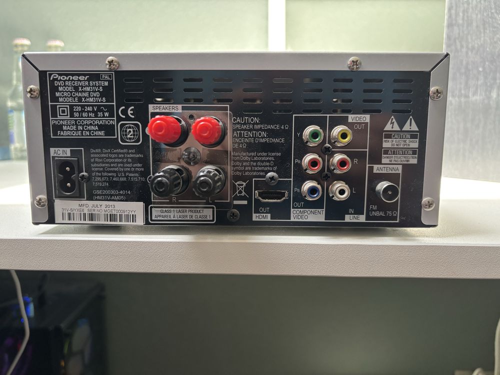 Wieza Pioneer X-HM31V-S NIE brak podstawki na telefon