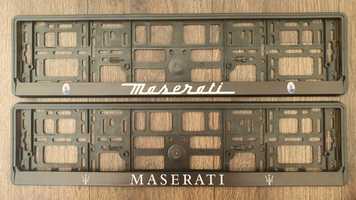 Рамка под номер Maserati. Эксклюзивные номерные рамки Мазерати.
