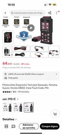 OBD2 - Diagnostico Kymco Yamaha kawasaki Honda