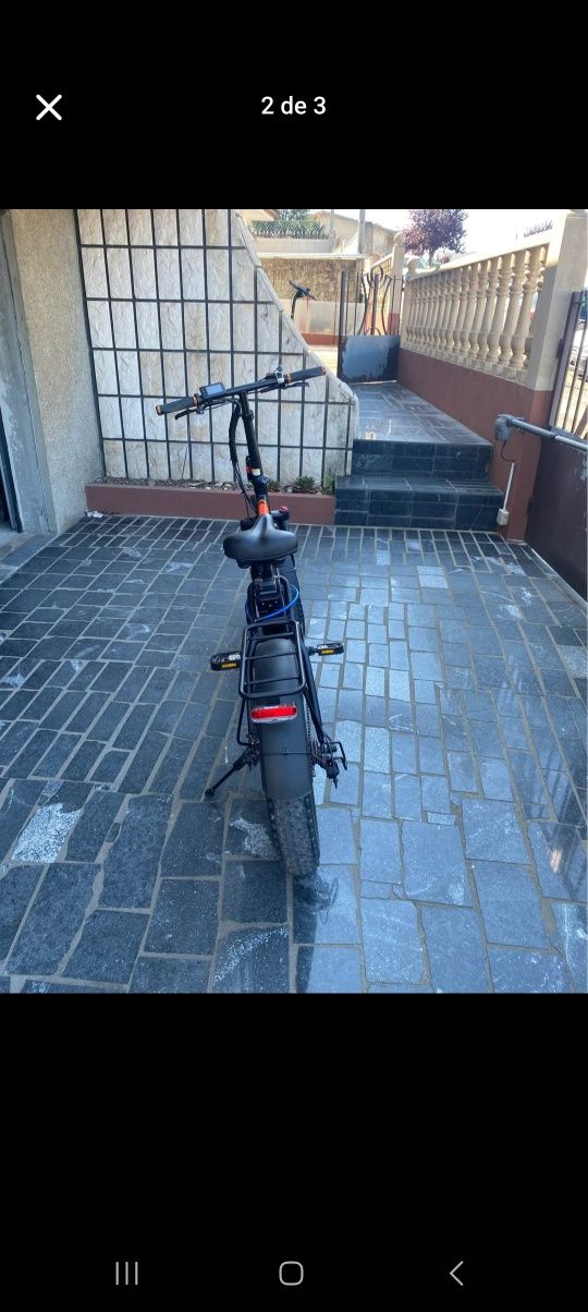 Bicicleta elétrica com garantia e carregador nova