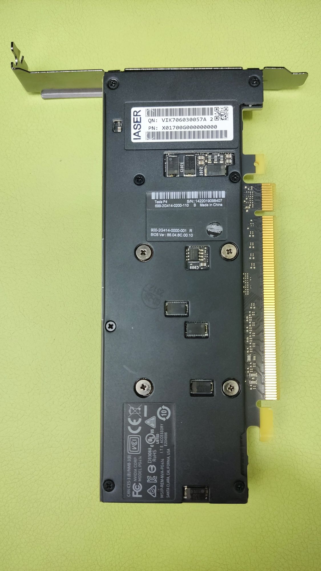 HP DL360g9 + GPU Tesla P4 + HHD