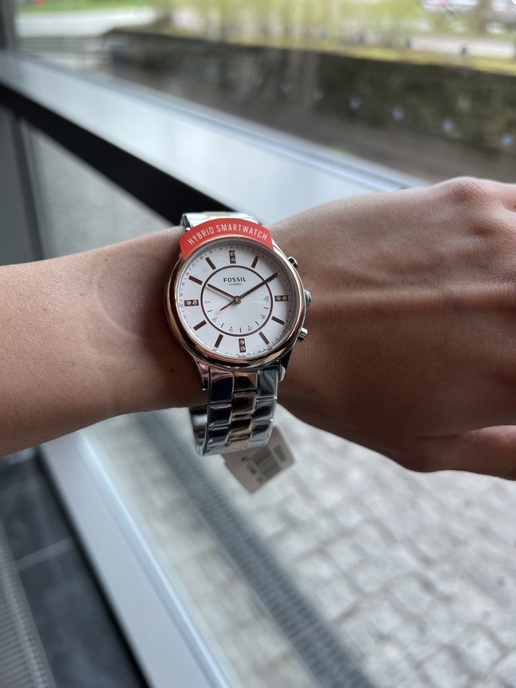 Nowy różowozłoty zegarek FOSSIL z kryształkami (idealny na prezent)